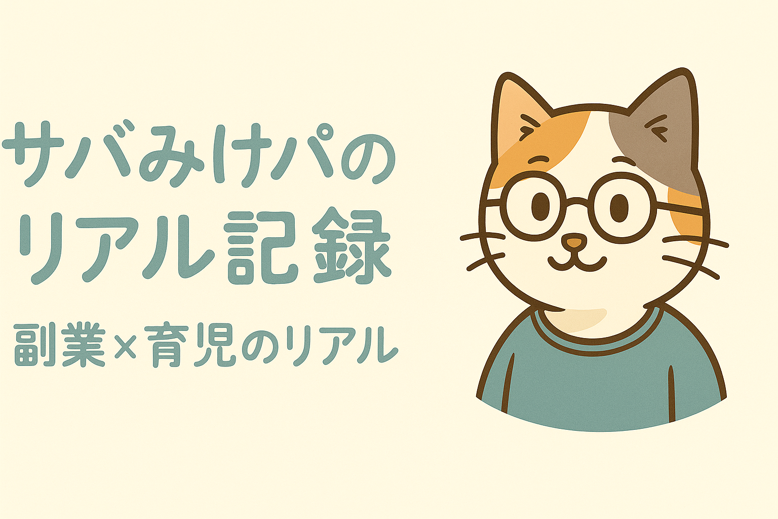 サバみけパパのリアル記録 − 副業も、家族も、全部大事。